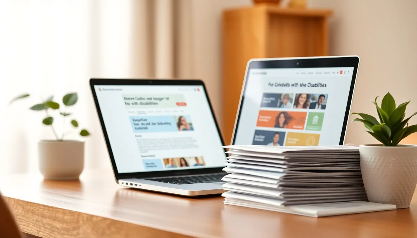 장애인 지원금과 취업 지원 과정을 보여주는 이미지