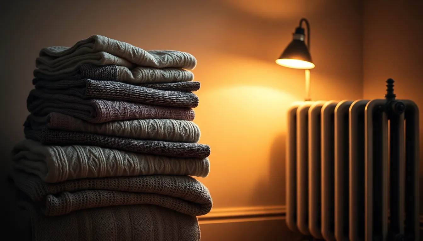 따뜻한 집에서 쉬는 가족의 모습, 에너지바우처 지원의 긍정적인 효과를 상징